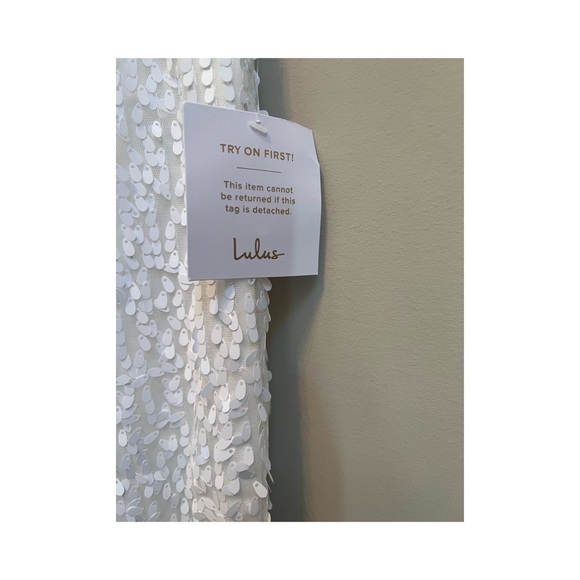 White Sequin Sleeveless Maxi Dress | wedding bachelorette - Picture 5 of 6